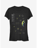 Star Wars DS One Schematic Girls T-Shirt