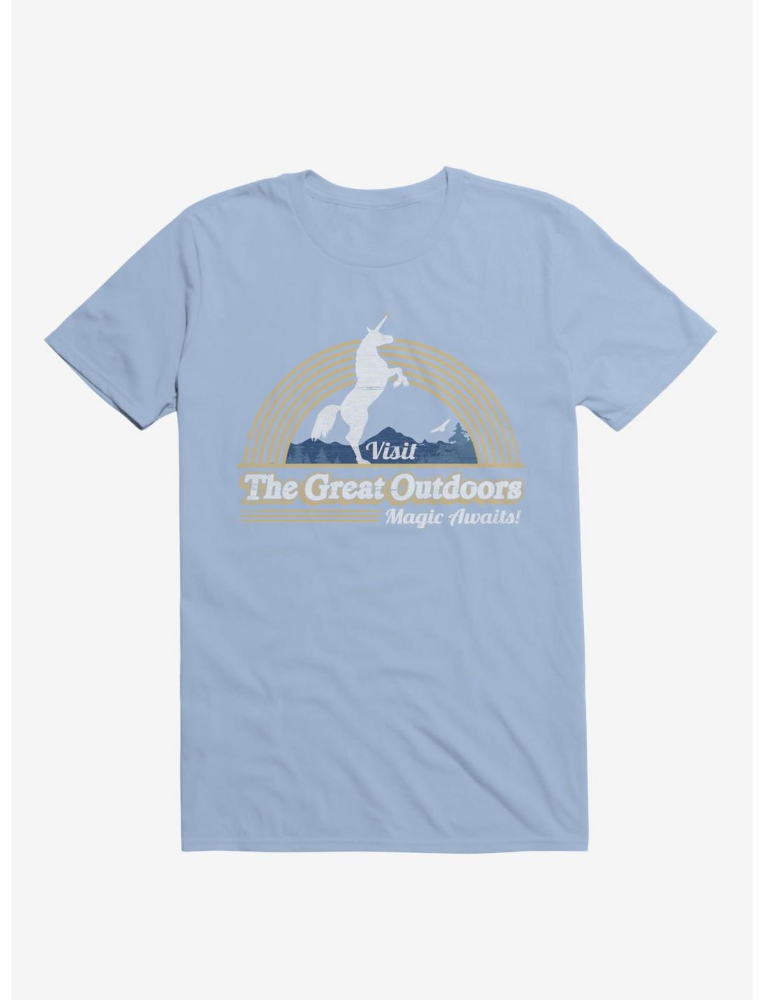 Magic Awaits! Unicorn Light Blue T-Shirt