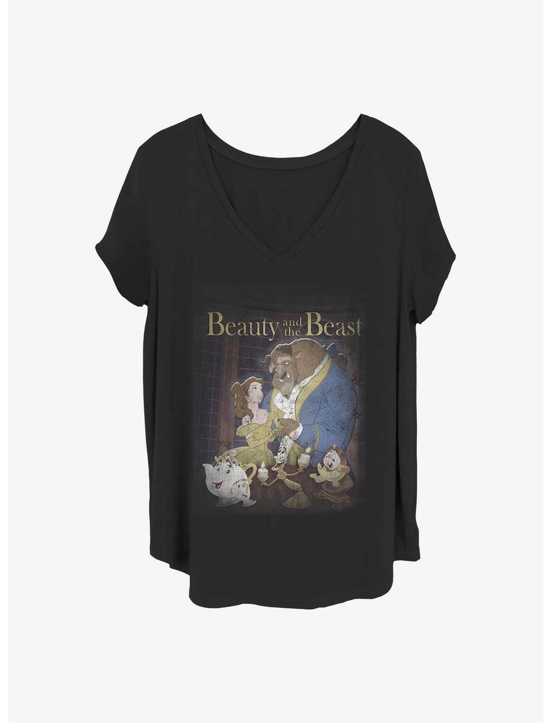 Disney Beauty and the Beast Poster Girls T-Shirt Plus Size