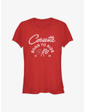 General Motors Chevrolet Corvette Born To Ride 1965 Girls T-Shirt