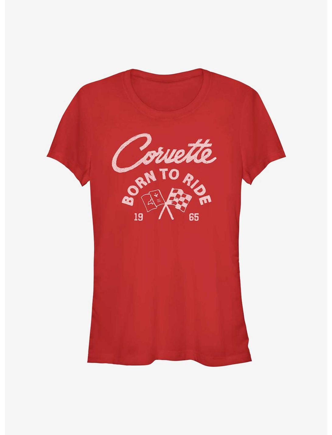General Motors Chevrolet Corvette Born To Ride 1965 Girls T-Shirt