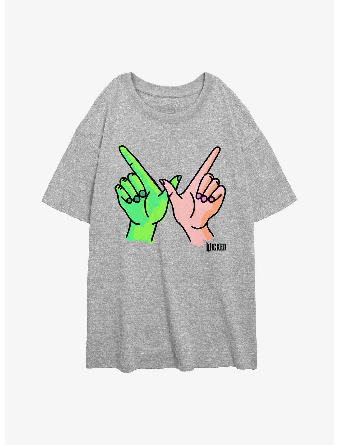 Wicked W Hands Girls Oversized T-Shirt