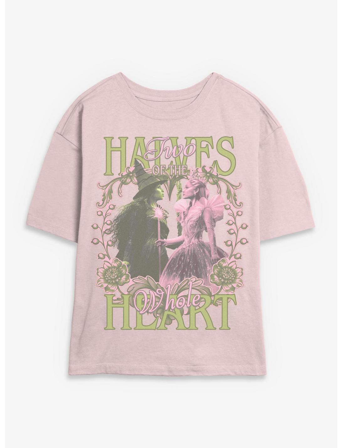 Wicked: For Good Elphaba & Glinda Heart Halves Girls Skimmer T-Shirt