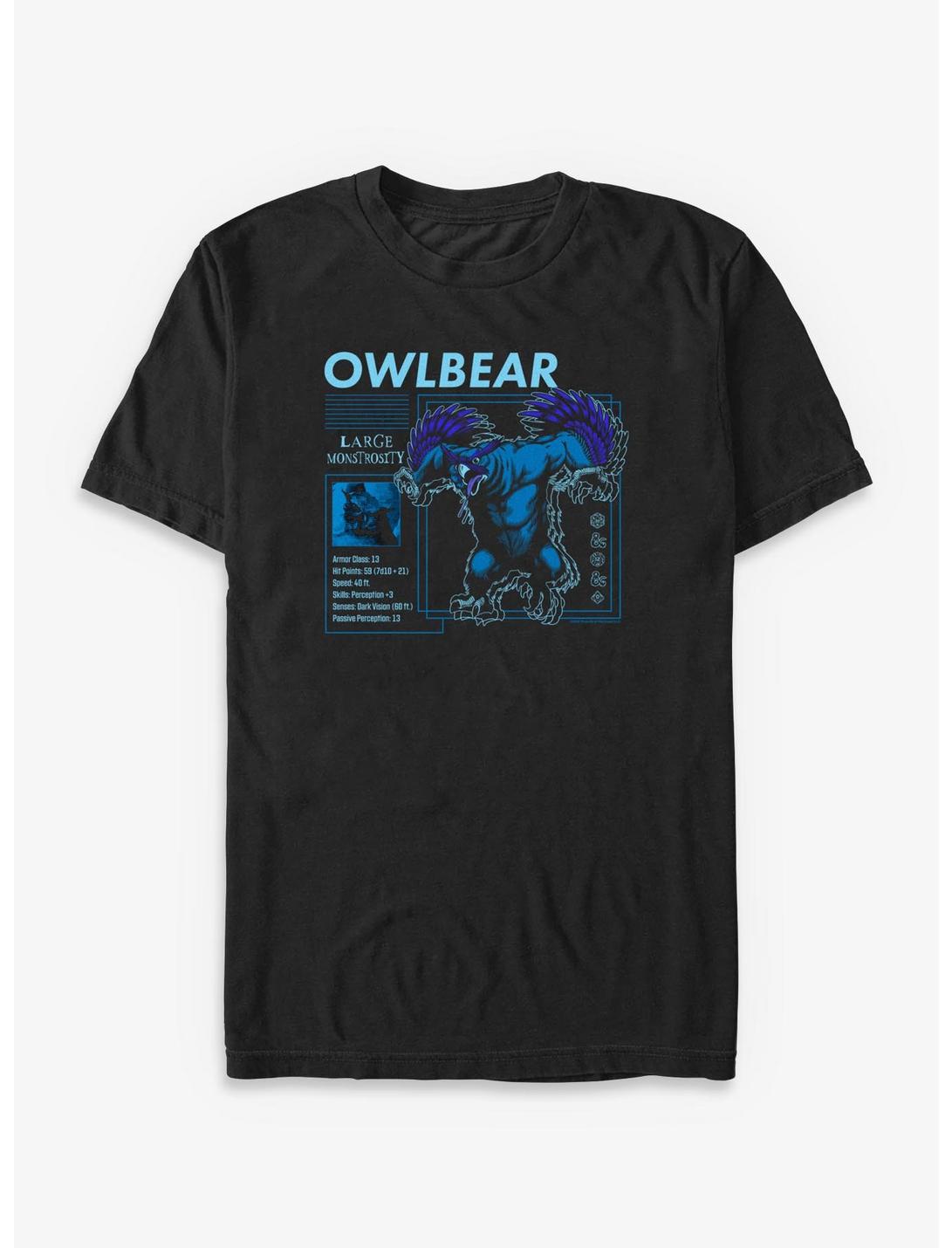 Dungeons & Dragons Owlbear Stat Block T-Shirt